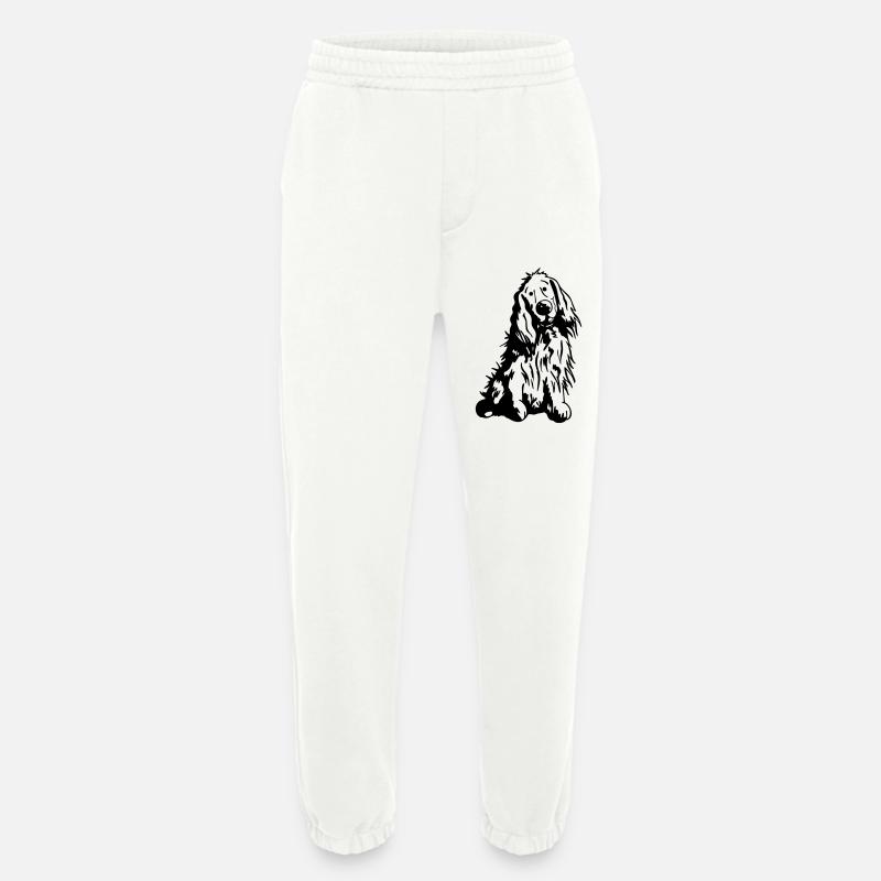 Verträumter Cocker Spaniel - Heavyweight Jogginghose - made by SPREAD  - OFF WHITE