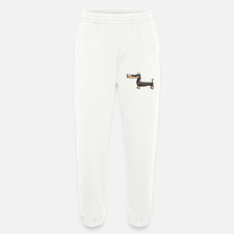 Darinka der Dackel - Heavyweight Jogginghose - made by SPREAD  - OFF WHITE