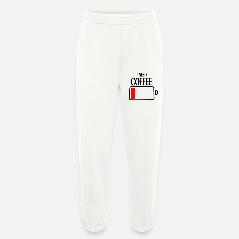 Karmesinroter Block auf schwarzer Leinwand - Heavyweight Jogginghose - made by SPREAD  - OFF WHITE