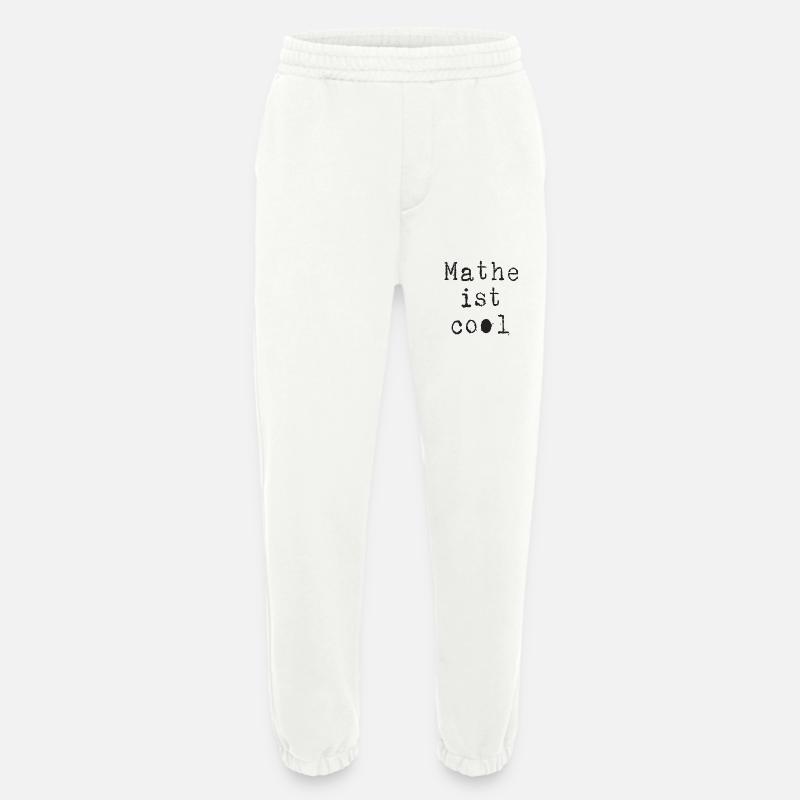 Math - Math is cool - Heavyweight Jogging Pants - made by SPREAD  - OFF WHITE