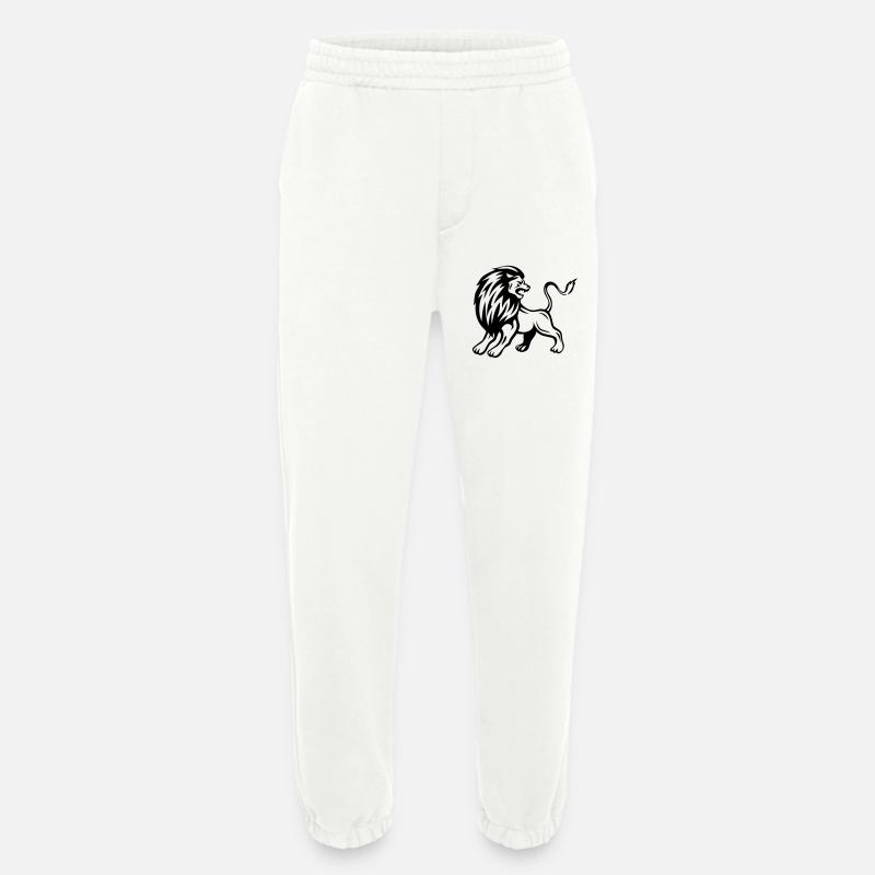 Prachtvoller Löwe - Heavyweight Jogginghose - made by SPREAD  - OFF WHITE