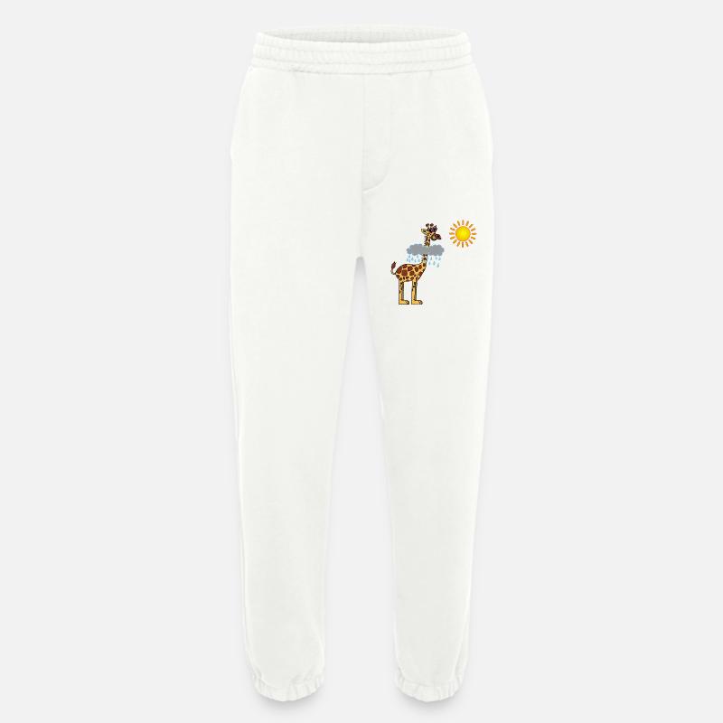 Giraffe und Sonne - Heavyweight Jogginghose - made by SPREAD  - OFF WHITE
