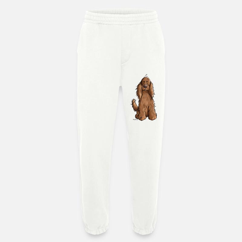 Cocker Spaniel mach Sitz - Heavyweight Jogginghose - made by SPREAD  - OFF WHITE