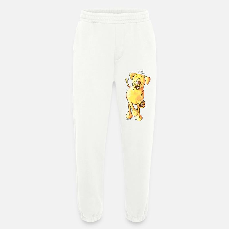Fröhlicher Labrador - Heavyweight Jogginghose - made by SPREAD  - OFF WHITE