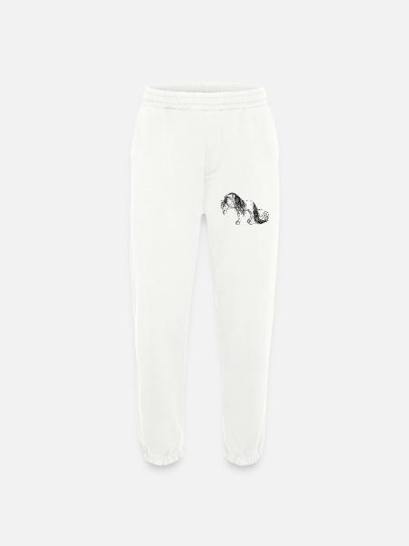 Andalusian Horse - Heavyweight Jogging Pants - made by SPREAD  - OFF WHITE