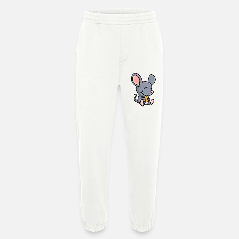 Maus mit Käse - Heavyweight Jogginghose - made by SPREAD  - OFF WHITE