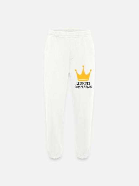 Accountant / Accounting / Comptable / Comptabilité - Heavyweight Jogging Pants - made by SPREAD  - OFF WHITE