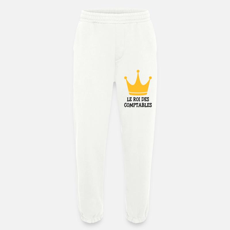 Accountant / Accounting / Comptable / Comptabilité - Heavyweight Jogging Pants - made by SPREAD  - OFF WHITE