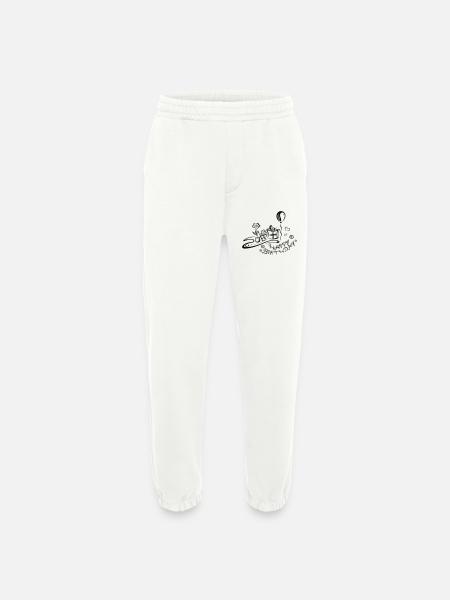 Happy Birthday motif, Congratulations - Heavyweight Jogging Pants - made by SPREAD - OFF WHITE