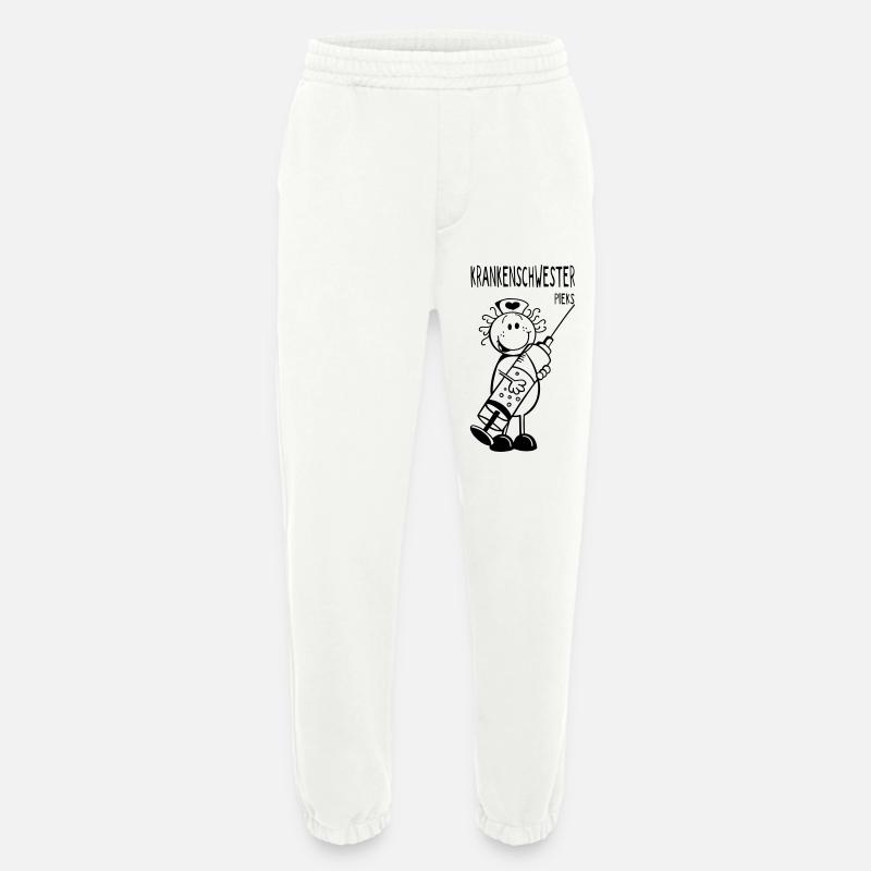 Krankenschwester mit Spritze - Geschenk - Heavyweight Jogginghose - made by SPREAD  - OFF WHITE
