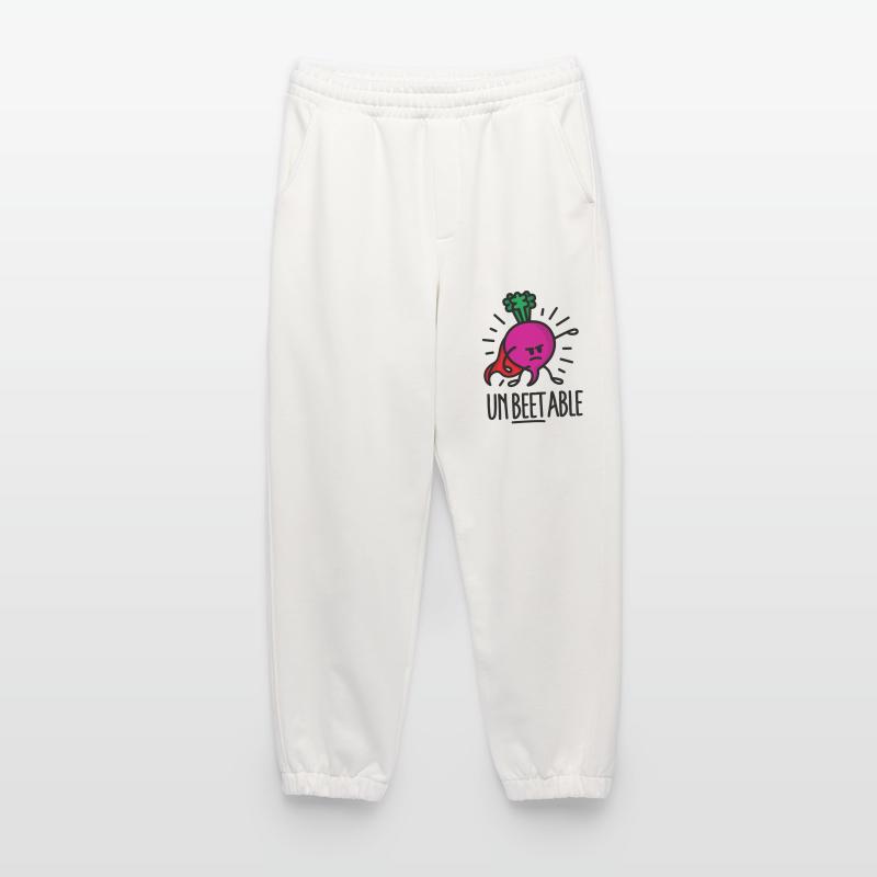 Unbeetable / unbeatable beet betterave imbattable Pantalon de jogging bio épais fabriqué en UE