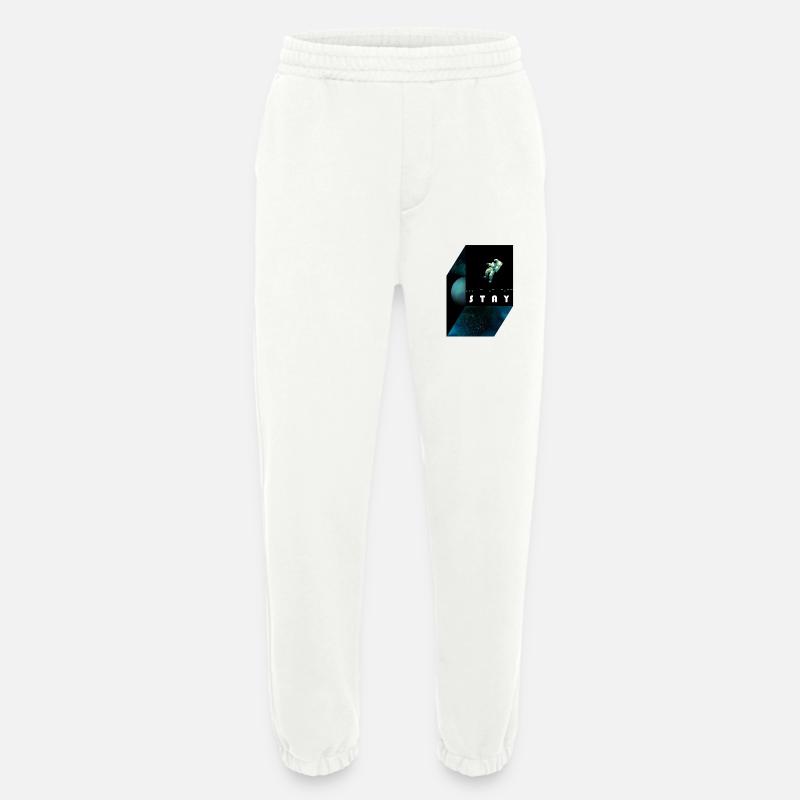 stay / morse code - Heavyweight Jogging Pants - made by SPREAD  - OFF WHITE