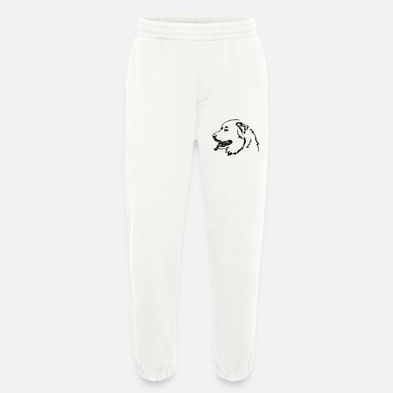Pyrenäenberghund Kopf - Heavyweight Jogginghose - made by SPREAD - OFF WHITE
