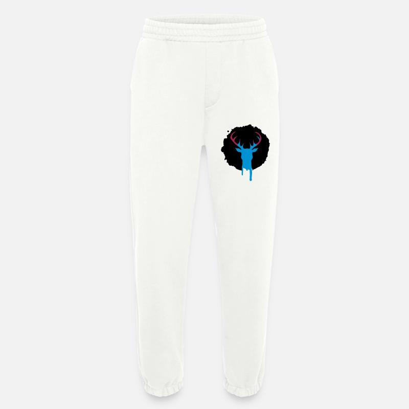 Hirsch Patch Graffiti - Heavyweight Jogginghose - made by SPREAD  - OFF WHITE