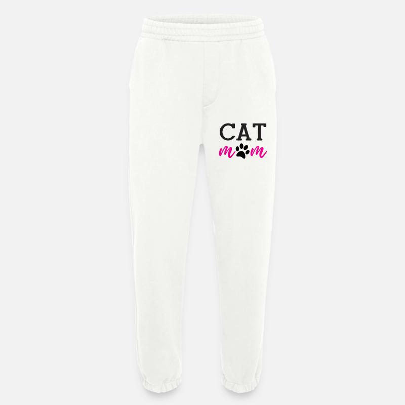 Cat Mom - Heavyweight Jogginghose - made by SPREAD  - OFF WHITE