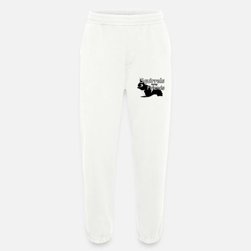 Eichhörnchen Freunde Tiere Spruch - Heavyweight Jogginghose - made by SPREAD  - OFF WHITE