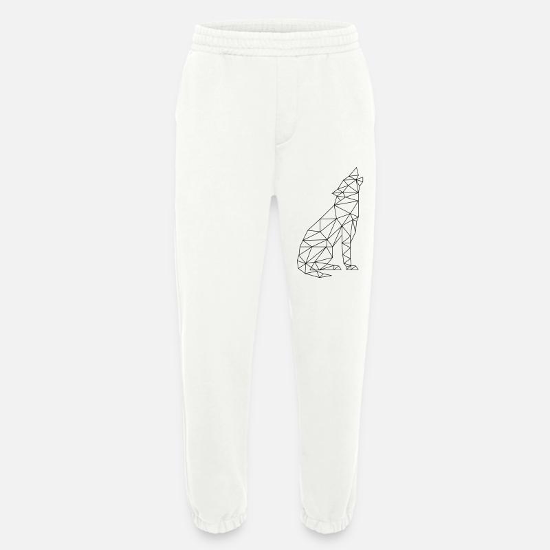Wolfsruf Wolf Kontur Silhouette - Heavyweight Jogginghose - made by SPREAD  - OFF WHITE