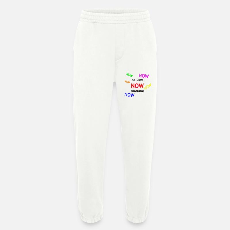 Dynamic Reminder Text Illustration - Heavyweight Jogging Pants - made by SPREAD  - OFF WHITE