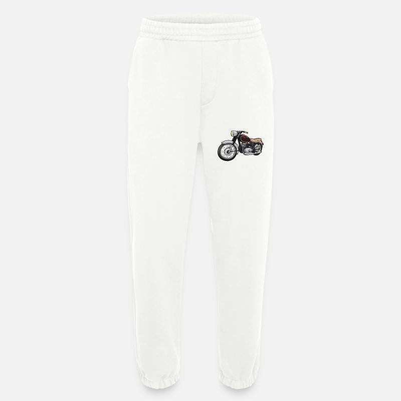 Motorrad mit Sitzbank - Heavyweight Jogginghose - made by SPREAD  - OFF WHITE