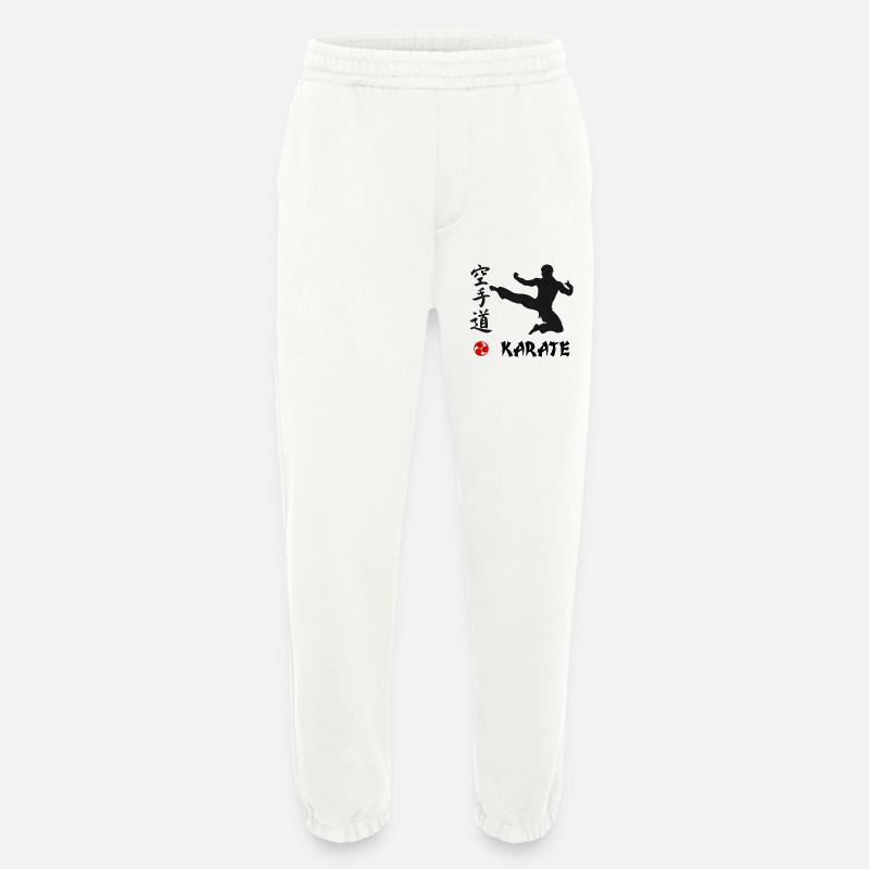 Karate schwarz - Heavyweight Jogginghose - made by SPREAD  - OFF WHITE
