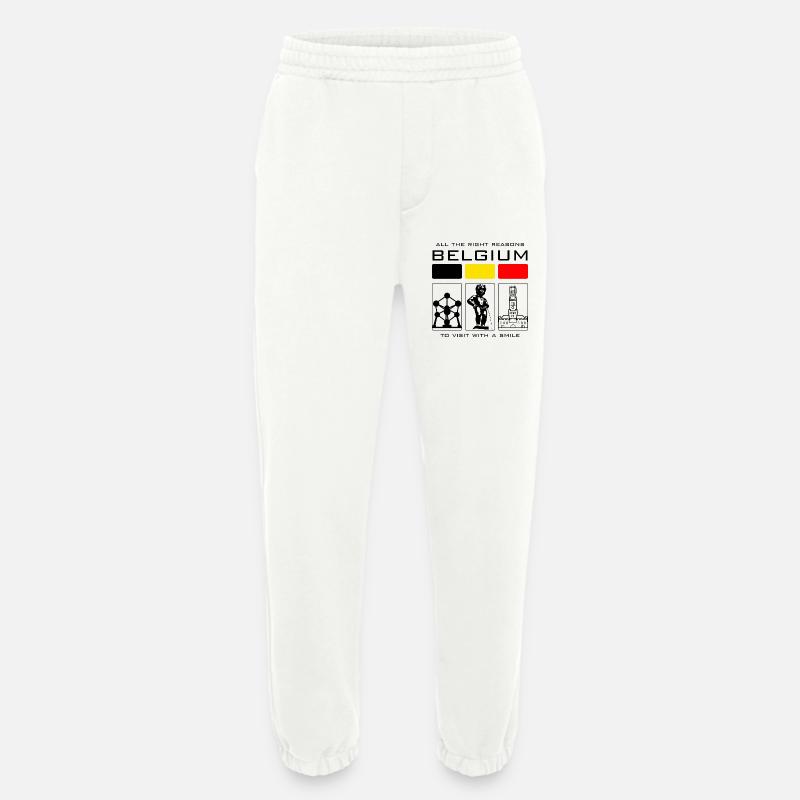 Bunte Blöcke und Bogen - Heavyweight Jogginghose - made by SPREAD  - OFF WHITE