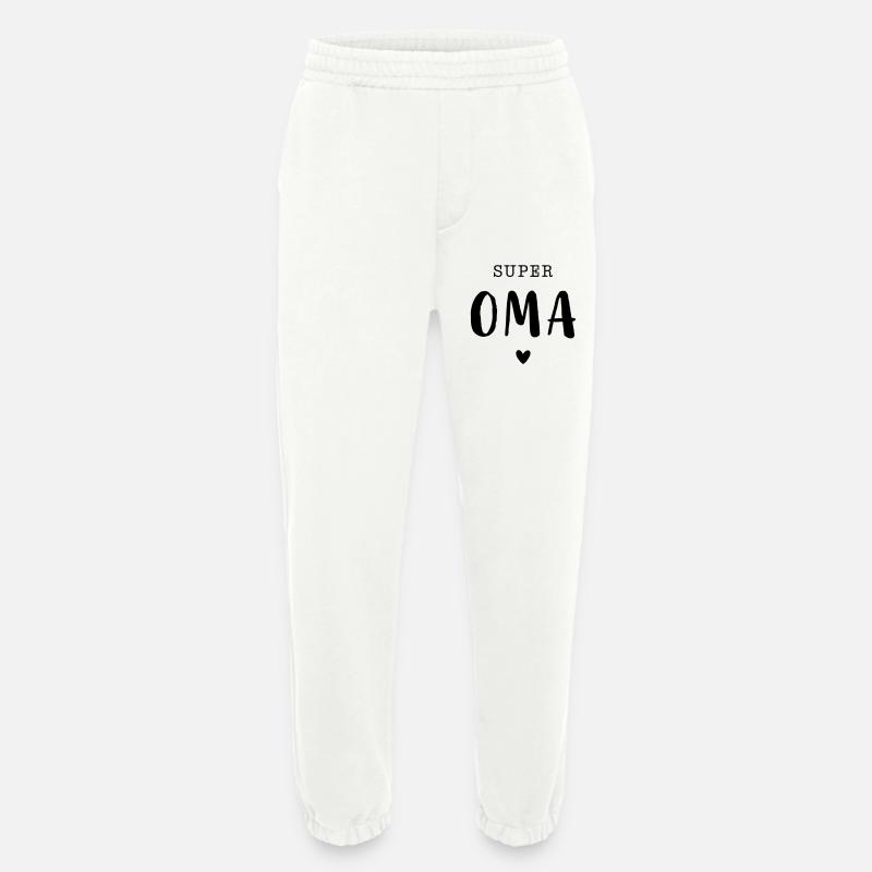 Super Oma mit Herz - Heavyweight Jogginghose - made by SPREAD  - OFF WHITE