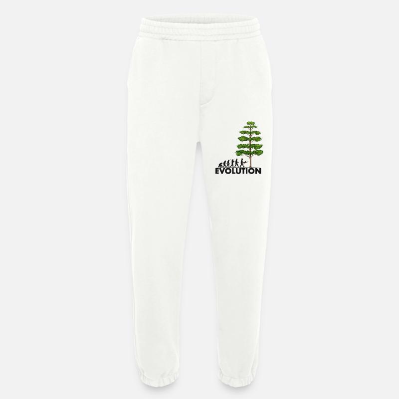 Tronçonneuse Evolution Grey Big Tree - Pantalon de jogging bio épais fabriqué en UE - OFF WHITE