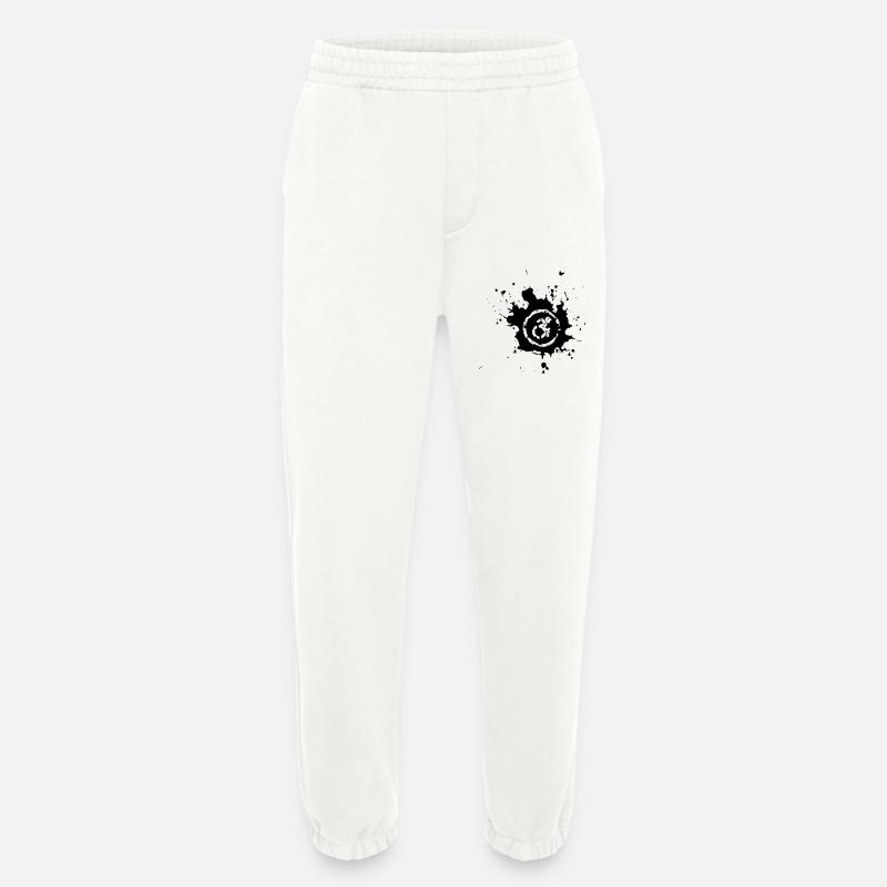 Rollstuhl-Spritzer, Farbspritzer Rollstuhl-Design* - Heavyweight Jogginghose - made by SPREAD  - OFF WHITE