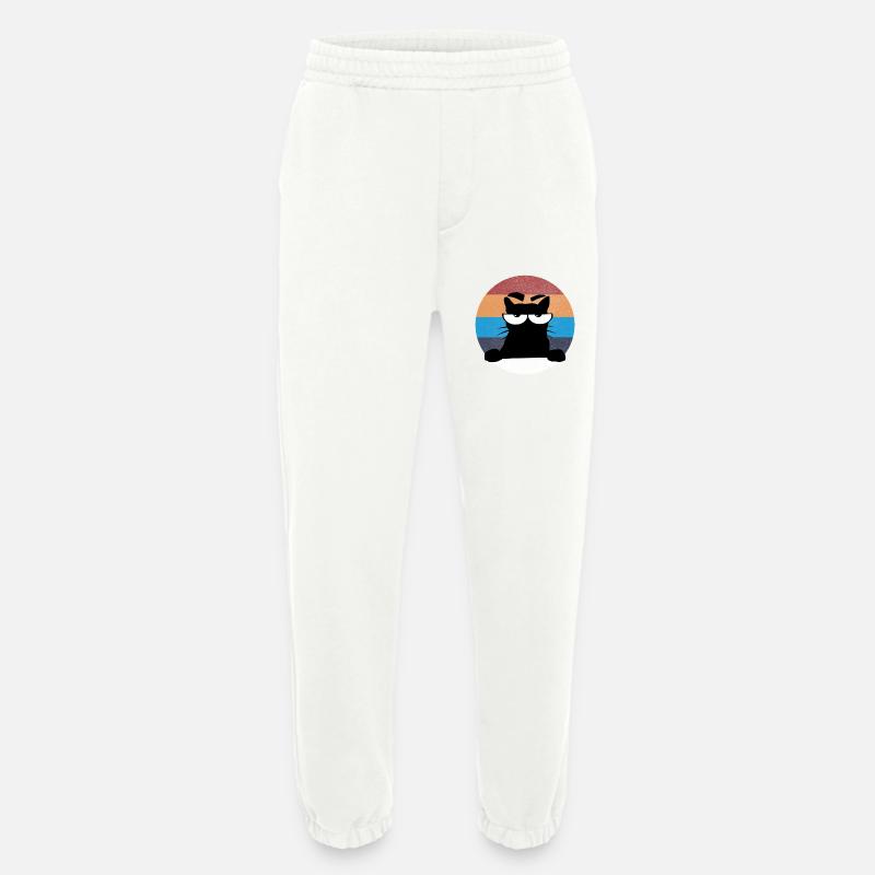Grumpy Katze - Heavyweight Jogging Pants - made by SPREAD  - OFF WHITE
