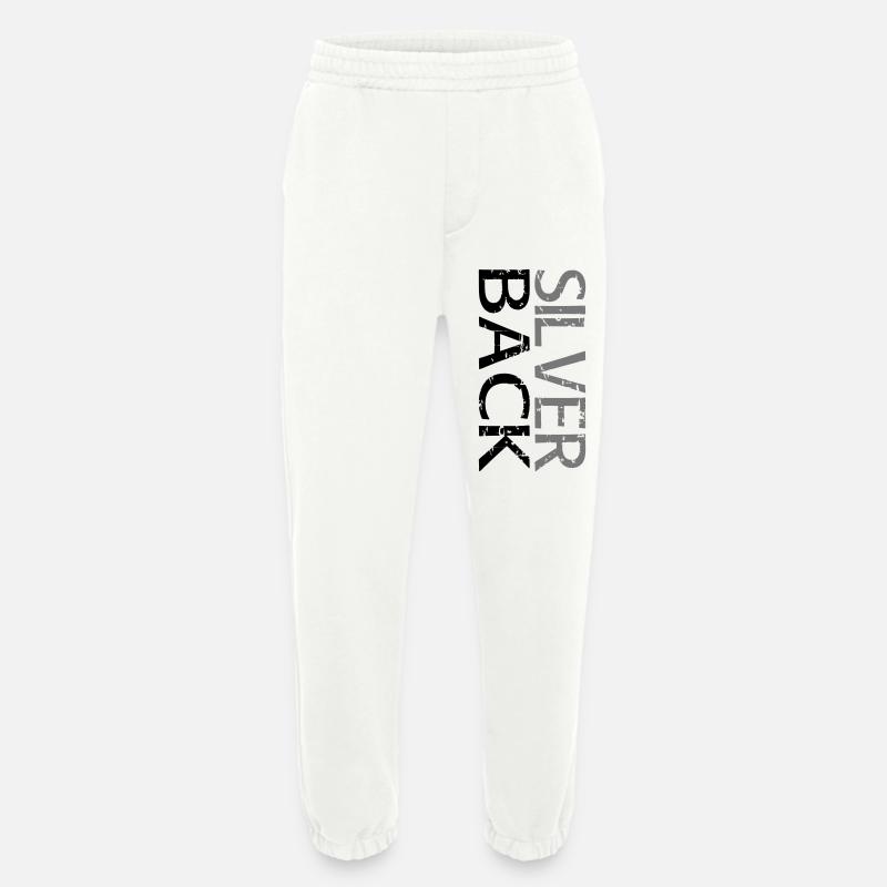 SILVERBACK (à deux lignes) - Pantalon de jogging bio épais fabriqué en UE - OFF WHITE