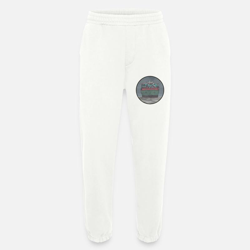 container ship - Heavyweight Jogging Pants - made by SPREAD - OFF WHITE