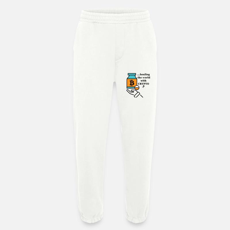 Bitcoin Icon Meme - Heavyweight Jogginghose - made by SPREAD  - OFF WHITE