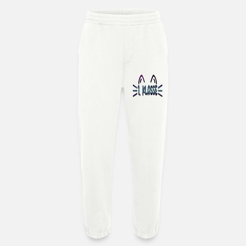 1. Klasse Erstklässlerin - Katzen - Heavyweight Jogginghose - made by SPREAD  - OFF WHITE