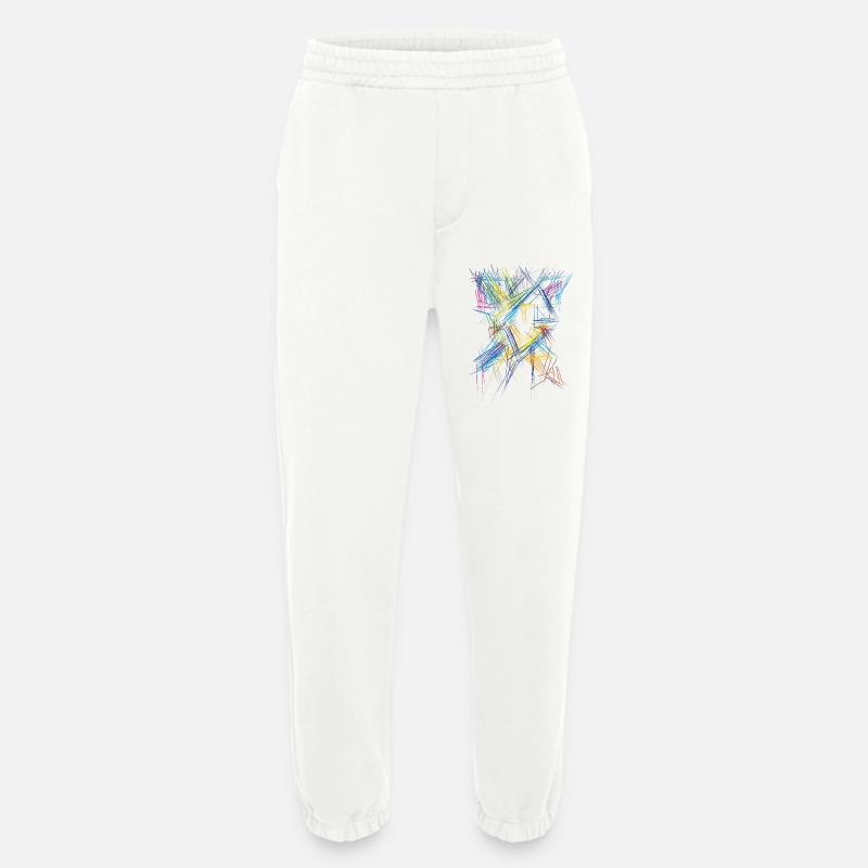 Futurismus Abstrakt - 3D Muster - Heavyweight Jogginghose - made by SPREAD  - OFF WHITE