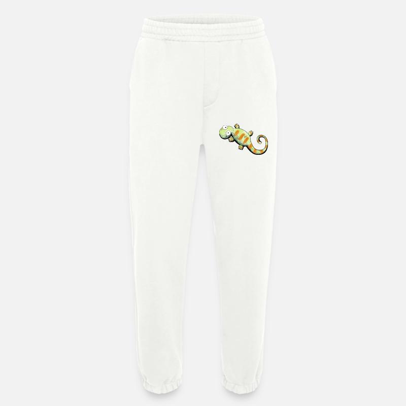 Happy Gecko I Echse - Heavyweight Jogginghose - made by SPREAD  - OFF WHITE