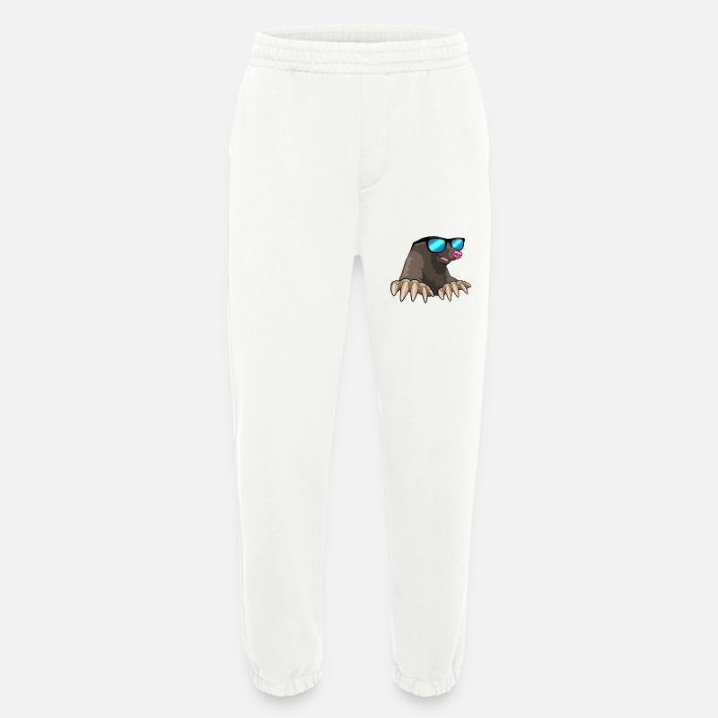 Maulwurf mit Sonnenbrille - Heavyweight Jogginghose - made by SPREAD  - OFF WHITE