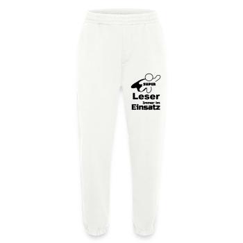 Super Leser Geschenk - Heavyweight Jogginghose - made by SPREAD  - OFF WHITE - Vorne