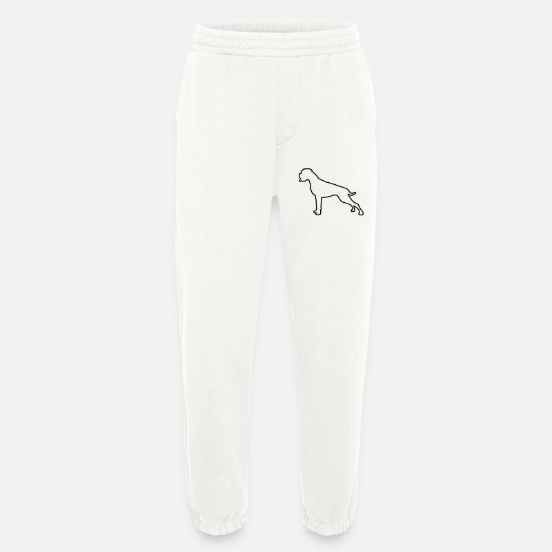 Boxer Umriss - Heavyweight Jogginghose - made by SPREAD - OFF WHITE