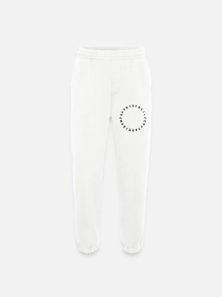 Runenalphabet im Kreis Symbole - Heavyweight Jogginghose - made by SPREAD  - OFF WHITE