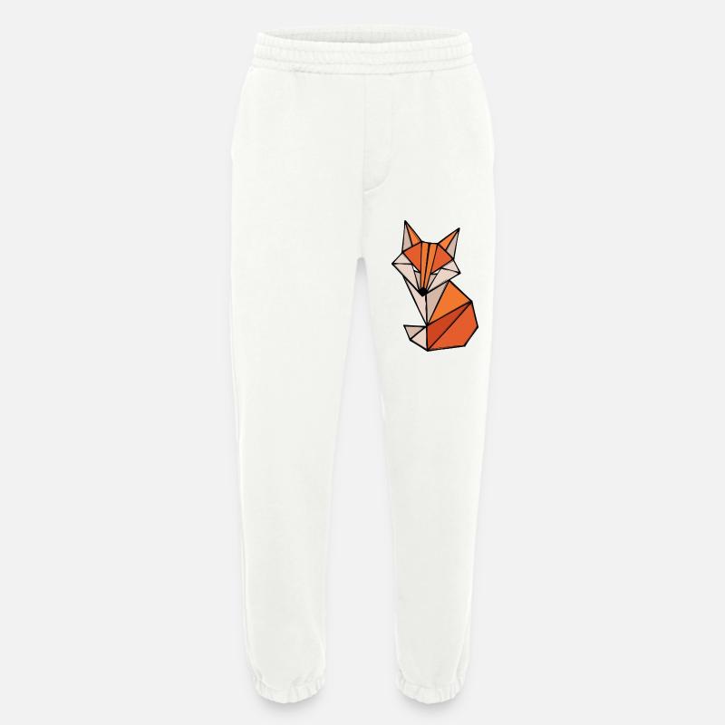 Fuchs Polygon Geometry Abstract Art Creative - Heavyweight Jogging Pants - made by SPREAD - OFF WHITE
