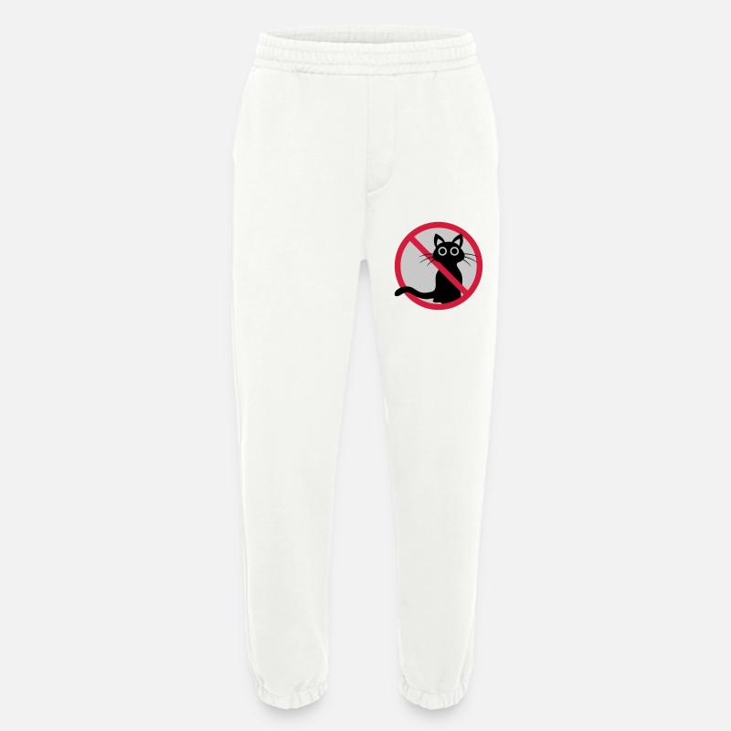 Katze verboten Schild - Heavyweight Jogginghose - made by SPREAD  - OFF WHITE