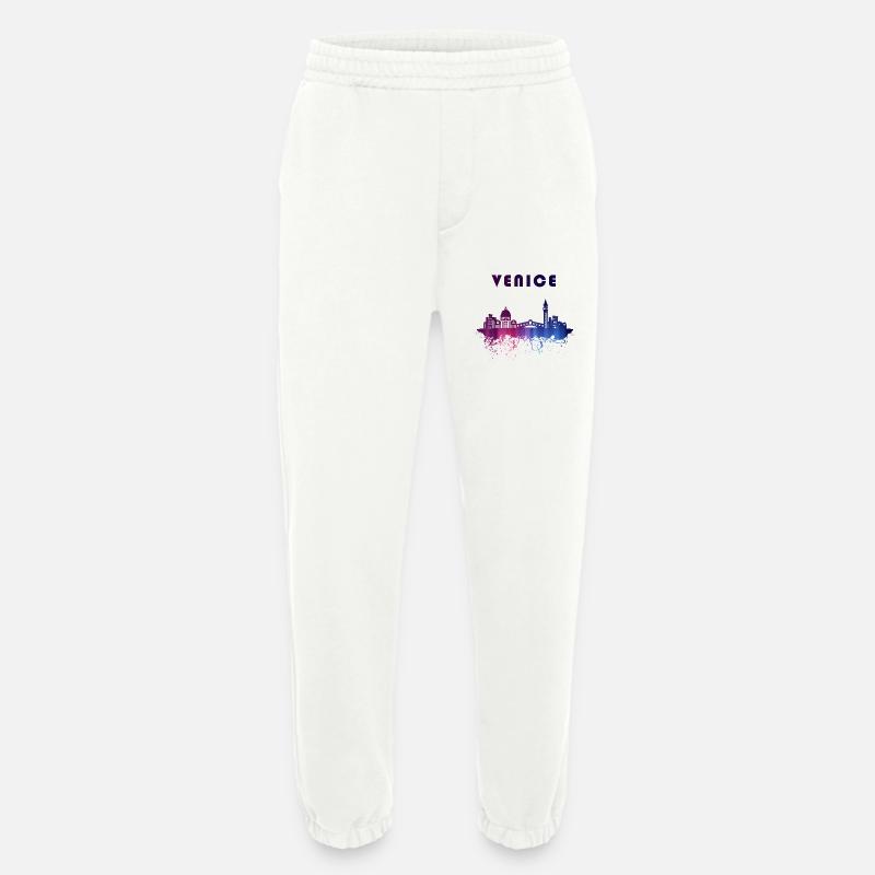 Venedig Skyline Splash Design - Heavyweight Jogginghose - made by SPREAD  - OFF WHITE