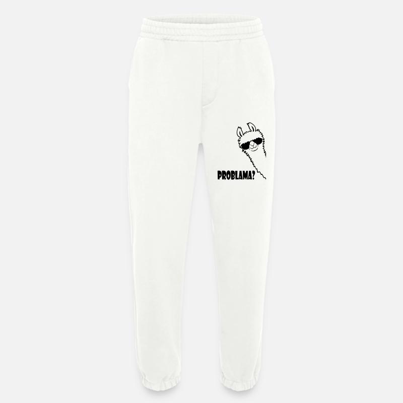 Lama Problama Frage - Heavyweight Jogginghose - made by SPREAD  - OFF WHITE