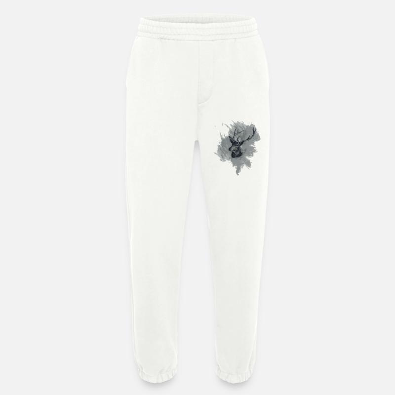 Hirschkopf - Prachtexemplar - Heavyweight Jogginghose - made by SPREAD  - OFF WHITE