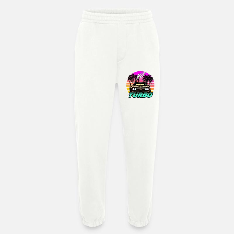 Synthwave Auto Turbo V8 - Heavyweight Jogginghose - made by SPREAD  - OFF WHITE