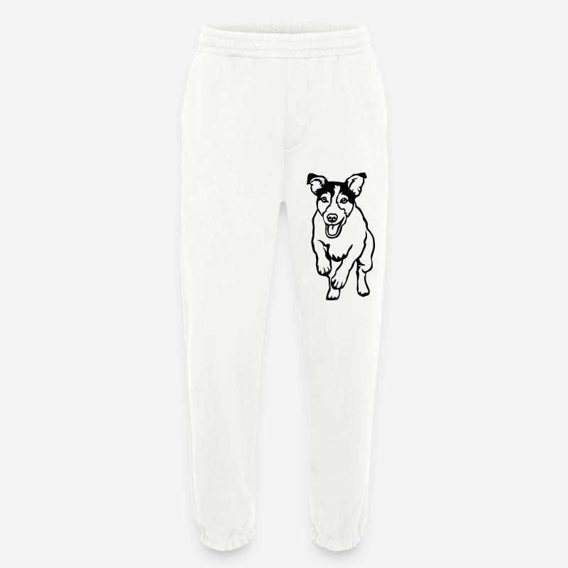 Jack Russell Terrier - Heavyweight Jogginghose - made by SPREAD  - OFF WHITE
