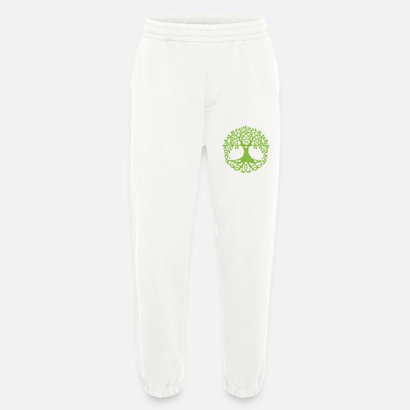 Mandala Baum des Lebens - Heavyweight Jogginghose - made by SPREAD  - OFF WHITE
