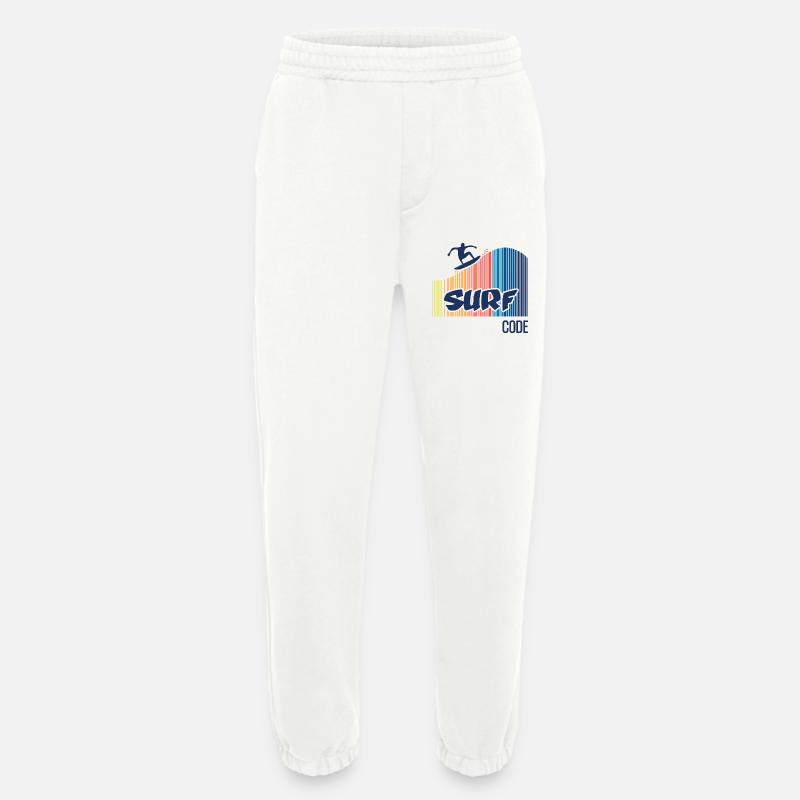 Surf Code - Pantalon de jogging bio épais fabriqué en UE - OFF WHITE
