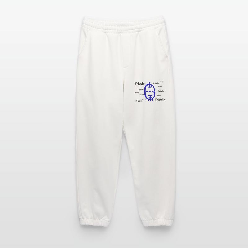 Calligraphic Style Triode with Text Heavyweight Jogging Pants - made by SPREAD 