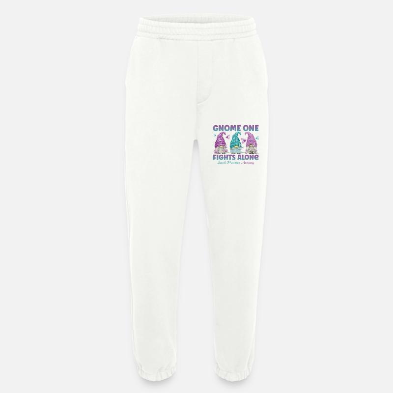 Gnome One Fights Suicide Prevention - Heavyweight Jogginghose - made by SPREAD - OFF WHITE